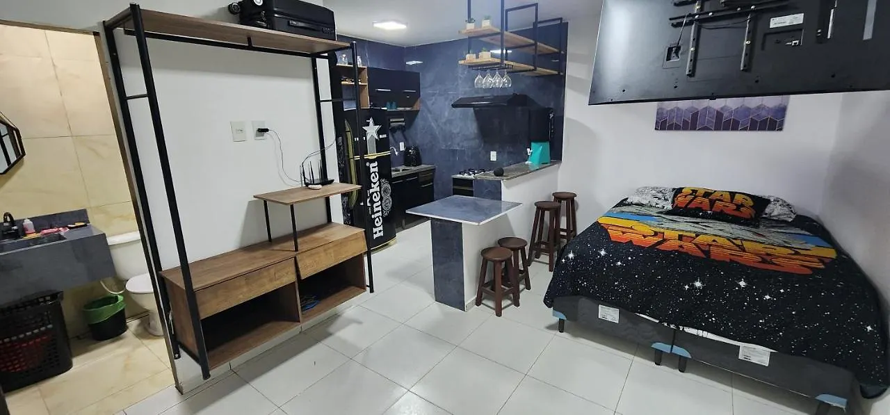Loft Completo Com Area De Lazer Piscina E Churrsqueira ناتال شقة